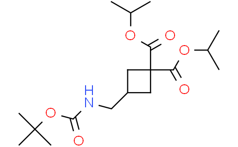 diisopropyl 3-[(tert-butoxycarbonylamino)methyl]cyclobutane-1,1-dicarboxylate
