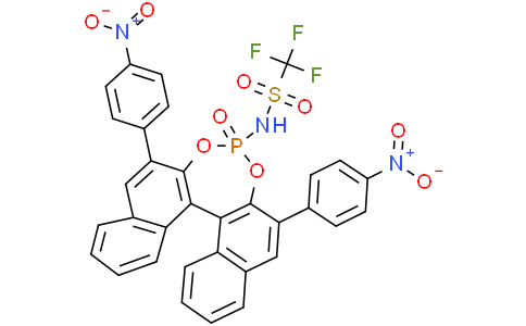 (11BS)-N-(2,6-bis(4-nitrophenyl)-4-oxidodinaphtho[2,1-d:1',2'-f][1,3,2]dioxaphosphepin-4-yl)-1,1,1-trifluoromethanesulfonamideCas:1628940-60-2