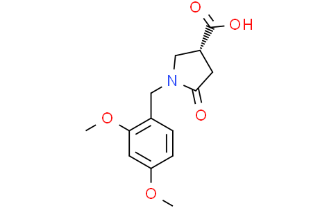 (3R)-1-[(2,4-dimethoxyphenyl)methyl]-5-oxopyrrolidine-3-carboxylic acid