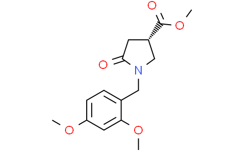 methyl (3S)-1-[(2,4-dimethoxyphenyl)methyl]-5-oxo-pyrrolidine-3-carboxylate
