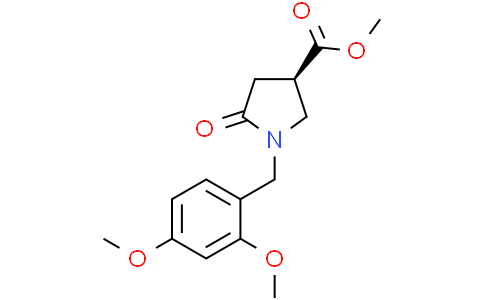 methyl (3R)-1-[(2,4-dimethoxyphenyl)methyl]-5-oxo-pyrrolidine-3-carboxylate