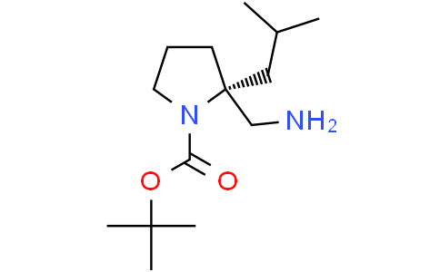 tert-butyl (2R)-2-(aminomethyl)-2-(2-methylpropyl)pyrrolidine-1-carboxylate