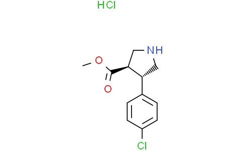 methyl (3R,4S)-4-(4-chlorophenyl)pyrrolidine-3-carboxylate hydrochloride