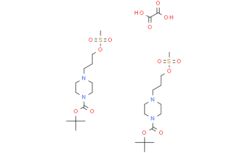 tert-butyl 4-(3-methylsulfonyloxypropyl)piperazine-1-carboxylate;hemi(oxalic acid)