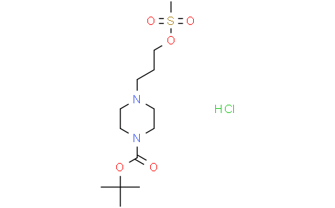 tert-butyl 4-[3-(methanesulfonyloxy)propyl]piperazine-1-carboxylate hydrochloride