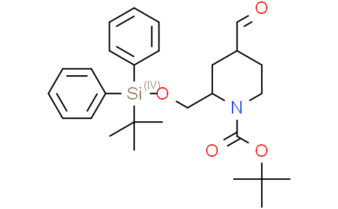 tert-butyl 2-{[(tert-butyldiphenylsilyl)oxy]methyl}-4-formylpiperidine-1-carboxylate