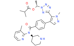 (1R)-1-[5-(1-甲基-4-{4-[(3-甲基吡啶-2-基)] [(3R)-哌啶-3-基]氨基甲酰基]苯基} -1H-吡唑-5 -基)-2H-1,2,3,4-四唑-2-基] 2-甲基丙酸乙酯