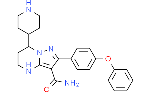 2-(4-phenoxyphenyl)-7-(4-piperidyl)-4,5,6,7-tetrahydropyrazolo[1,5-a]pyrimidine-3-carboxamide