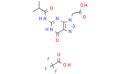 2，2，2-三氟乙酸的化合物与2-(2-异丁基-6-氧代-1H-嘌呤-9(6H)-基)乙酸,97%