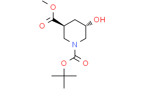1-(tert-butyl) 3-methyl (3S,5S)-5-hydroxypiperidine-1,3-dicarboxylate