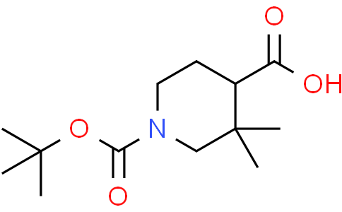 1-[(tert-butoxy)carbonyl]-3,3-dimethylpiperidine-4-carboxylic acid