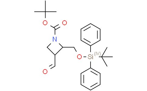tert-butyl 2-{[(tert-butyldiphenylsilyl)oxy]methyl}-3-formylazetidine-1-carboxylate