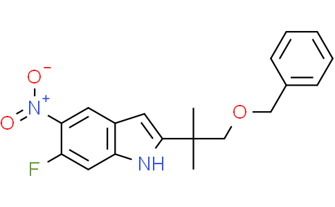 2-[1-(benzyloxy)-2-methylpropan-2-yl]-6-fluoro-5-nitro-1H-indole