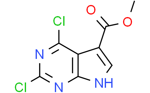 methyl 2,4-dichloro-7H-pyrrolo[2,3-d]pyrimidine-5-carboxylate