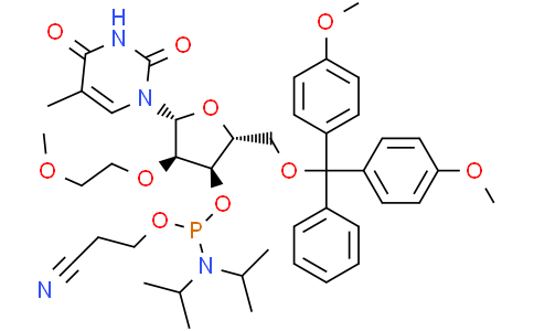 5'-O-DMT-2'-氧-甲氧乙基胸苷-3'-氰乙氧基亚磷酰胺