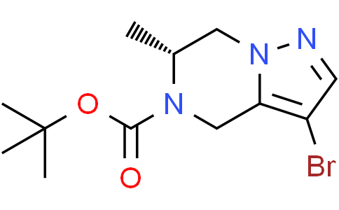 tert-butyl (6R)-3-bromo-6-methyl-4H,5H,6H,7H-pyrazolo[1,5-a]pyrazine-5-carboxylate