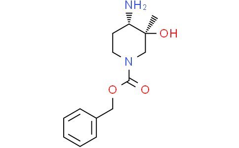 benzyl trans-4-amino-3-hydroxy-3-methyl-piperidine-1-carboxylate