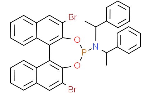 (11Br)-2,6-Dibromo-N,N-Bis((R)-1-Phenylethyl)Dinaphtho[2,1-D:1’,2’-F][1,3,2]Dioxaphosphepin-4-AmineCas:1642864-94-5