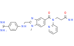 2-[[[4-(Aminoiminomethyl)phenyl]amino]methyl]-N-(3-amino-3-oxopropyl)-1-methyl-N-2-pyridinyl-1H-benzimidazole-5-carboxamide