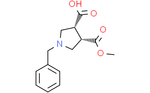 cis-1-benzyl-4-methoxycarbonyl-pyrrolidine-3-carboxylic acid