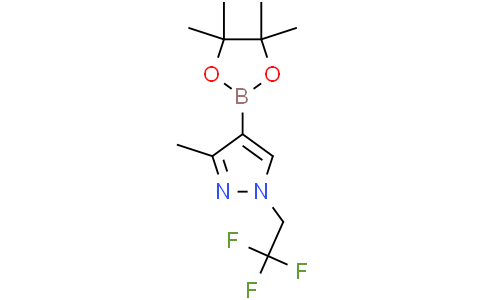 3-methyl-4-(4,4,5,5-tetramethyl-1,3,2-dioxaborolan-2-yl)-1-(2,2,2-trifluoroethyl)pyrazole