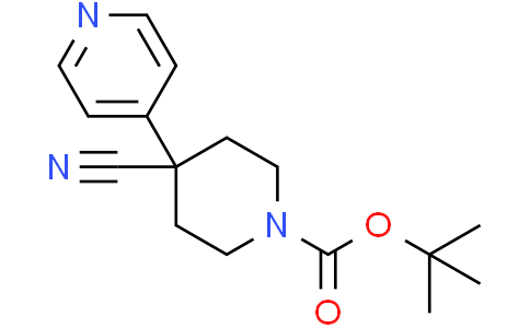 tert-butyl 4-cyano-4-(4-pyridyl)piperidine-1-carboxylate