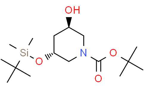 tert-butyl (3R,5R)-3-[(tert-butyldimethylsilyl)oxy]-5-hydroxypiperidine-1-carboxylate