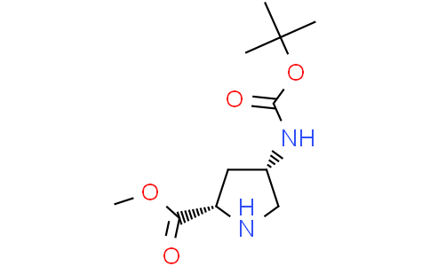 methyl (2S,4S)-4-{[(tert-butoxy)carbonyl]amino}pyrrolidine-2-carboxylate