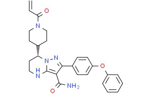 (7R)-2-(4-phenoxyphenyl)-7-[1-(prop-2-enoyl)piperidin-4-yl]-4H,5H,6H,7H-pyrazolo[1,5-a]pyrimidine-3-carboxamide