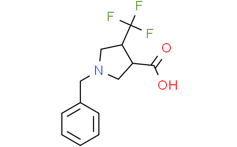 trans-1-benzyl-4-(trifluoromethyl)pyrrolidine-3-carboxylic acid