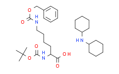 (S)-6-((苄氧基)羰基)氨基)-2-((叔丁氧基羰基)氨基)己酸 二环己胺盐,98%