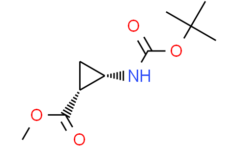 (1R,2S)-rel-Methyl 2-((tert-butoxycarbonyl)amino)cyclopropanecarboxylateCas:170299-60-2