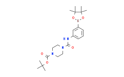 叔-丁基 4-((3-(4，4，5，5-四甲基-1，3，2-二硼戊环-2-基)苯基)氨基甲酰)哌嗪-1-羧酸酯,98%
