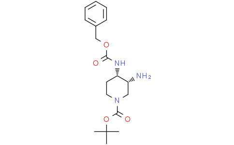 tert-butyl (3R,4S)-3-amino-4-{[(benzyloxy)carbonyl]amino}piperidine-1-carboxylate