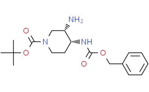 tert-butyl (3S,4R)-3-amino-4-{[(benzyloxy)carbonyl]amino}piperidine-1-carboxylate