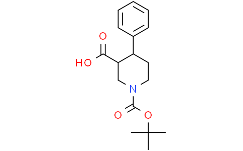 trans-1-[(tert-butoxy)carbonyl]-4-phenylpiperidine-3-carboxylic acid