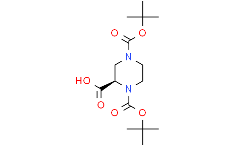 (2R)-1,4-bis(tert-butoxycarbonyl)piperazine-2-carboxylic acid