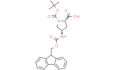 (2S,4S)-1-[(tert-butoxy)carbonyl]-4-({[(9H-fluoren-9-yl)methoxy]carbonyl}amino)pyrrolidine-2-carboxylic acid