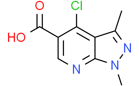 4-chloro-1,3-dimethyl-1H-pyrazolo[3,4-b]pyridine-5-carboxylic acid
