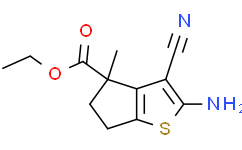 ethyl 2-amino-3-cyano-4-methyl-5,6-dihydrocyclopenta[b]thiophene-4-carboxylate