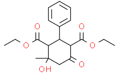 Diethyl 4-hydroxy-4-methyl-6-oxo-2-phenylcyclohexane-1,3-dicarboxylate