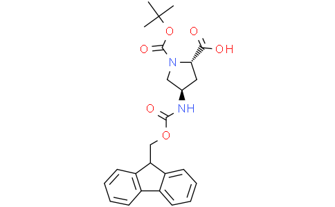 (2S,4R)-1-tert-butoxycarbonyl-4-(9H-fluoren-9-ylmethoxycarbonylamino)pyrrolidine-2-carboxylic acid