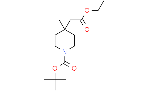 tert-butyl 4-(2-ethoxy-2-oxo-ethyl)-4-methyl-piperidine-1-carboxylate