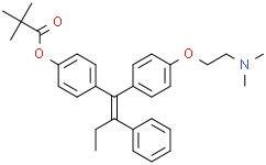 (E)-1-[4-[2-(N,N-二甲基氨基)乙氧基]苯基]-1-[4-(三甲基乙酰氧基)苯基]-2-苯基丁-1-烯