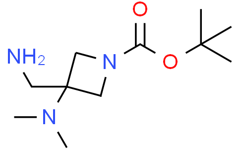 tert-butyl 3-(aminomethyl)-3-(dimethylamino)azetidine-1-carboxylate
