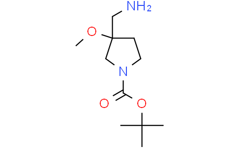 tert-butyl 3-(aminomethyl)-3-methoxy-pyrrolidine-1-carboxylate