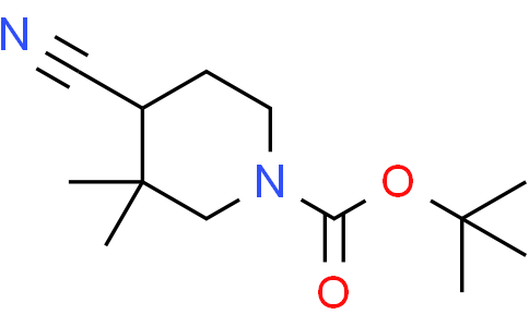 tert-butyl 4-cyano-3,3-dimethylpiperidine-1-carboxylate