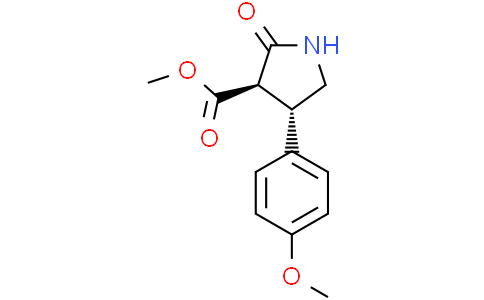 methyl (3R,4S)-4-(4-methoxyphenyl)-2-oxo-pyrrolidine-3-carboxylate