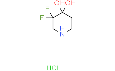 3,3-difluoropiperidine-4,4-diol hydrochloride