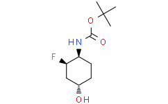 tert-butyl N-[(1S,2R,4S)-rel-2-fluoro-4-hydroxycyclohexyl]carbamate